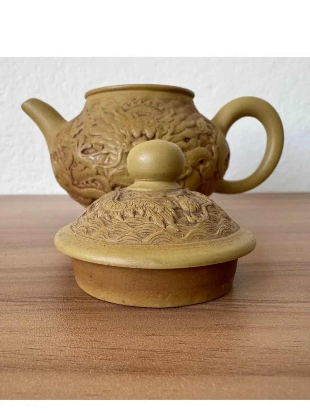 Wing Hop Fung Chinese Yixing Style Dragon Clay Tea Set w/ 4 Cups | Tea Ceremony